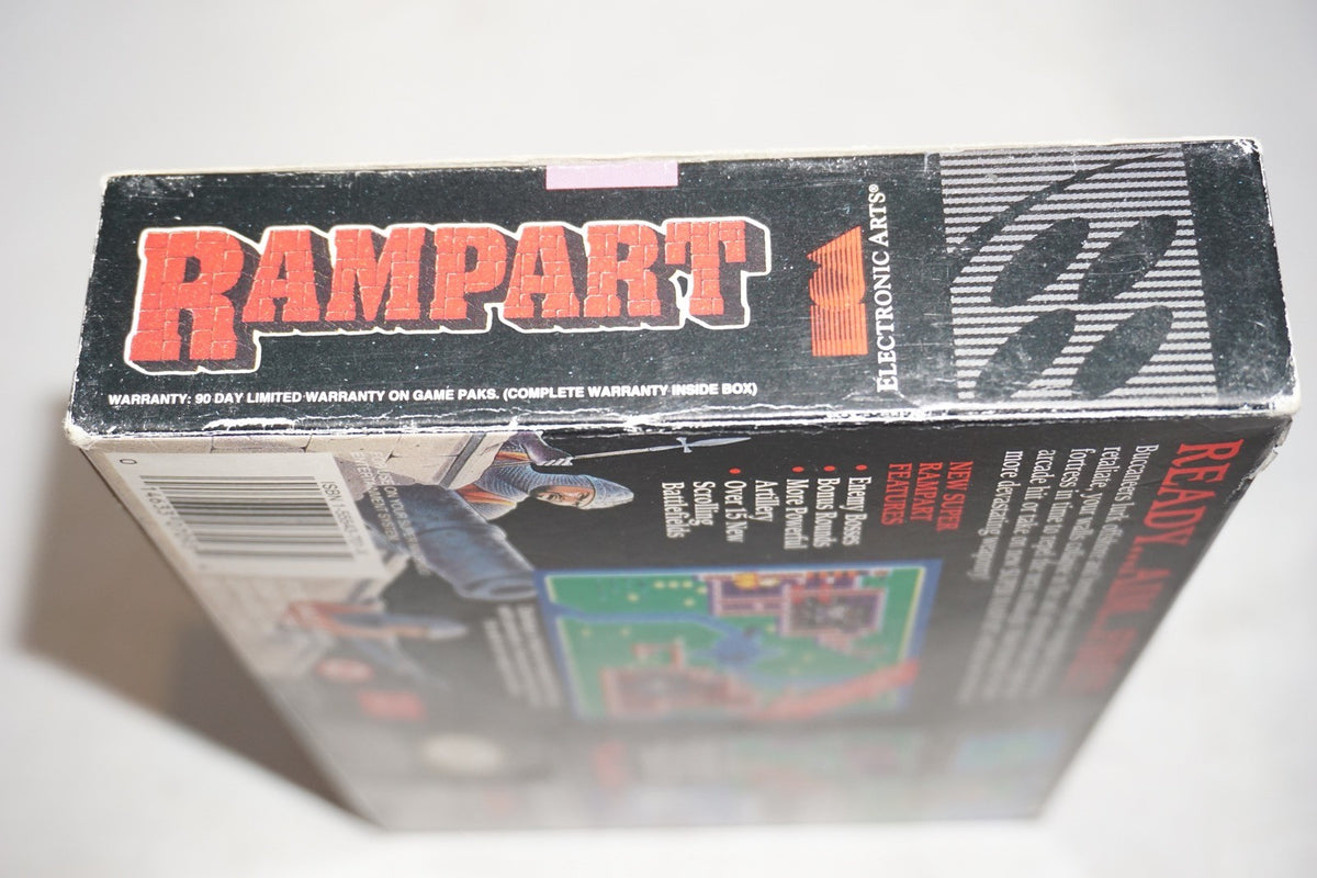 Rampart (Super Nintendo SNES) Complete in Box w/ Reg Card CIB
