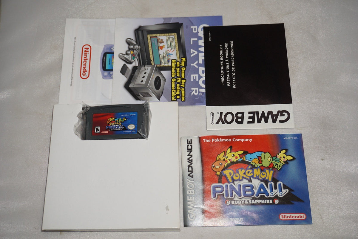 Pokemon Pinball Ruby (Gameboy Advance Game Boy GBA) Complete CIB Authentic