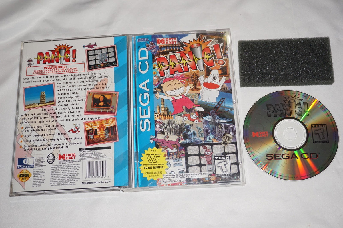 Panic (Sega CD) Complete w/ Reg Card
