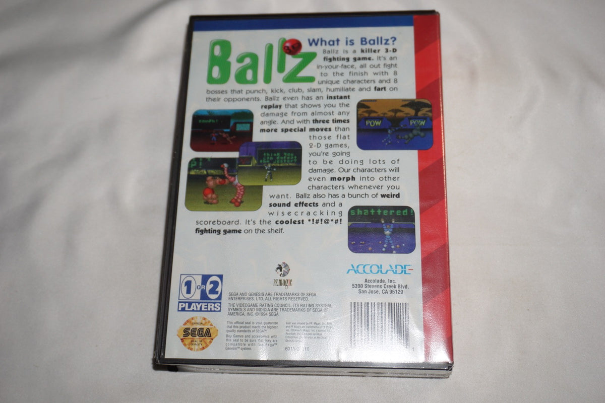 Ballz 3D (Sega Genesis) NEW Sealed