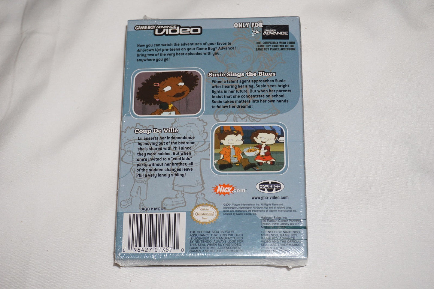 Nickelodeon All Grown Up Volume 1 Video (Game Boy Advance GBA) NEW Sealed