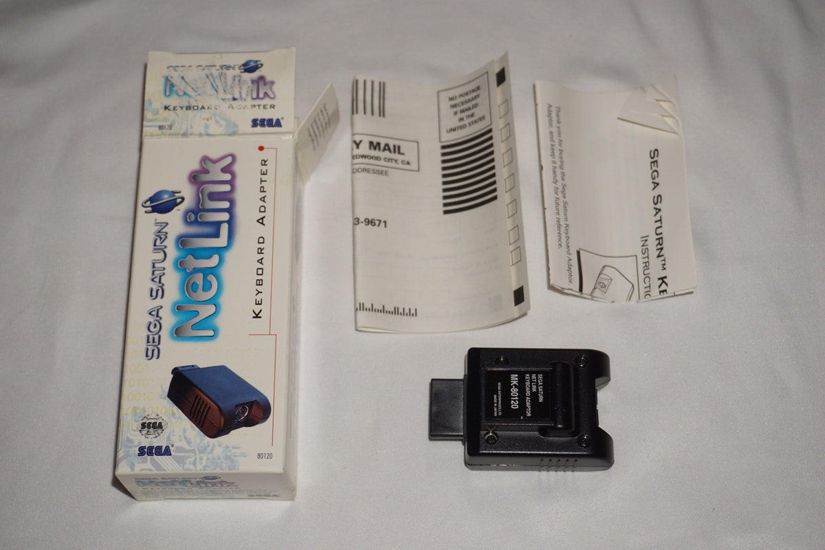 Netlink Keyboard Adapter (Sega Saturn) Complete in Box CIB