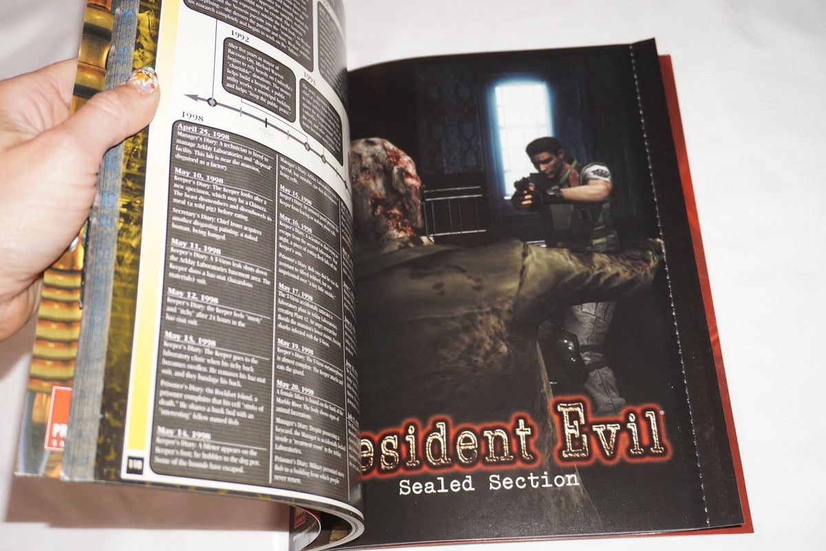 Resident Evil 1 Prima Strategy Guide Gamecube w/ Poster Secrets