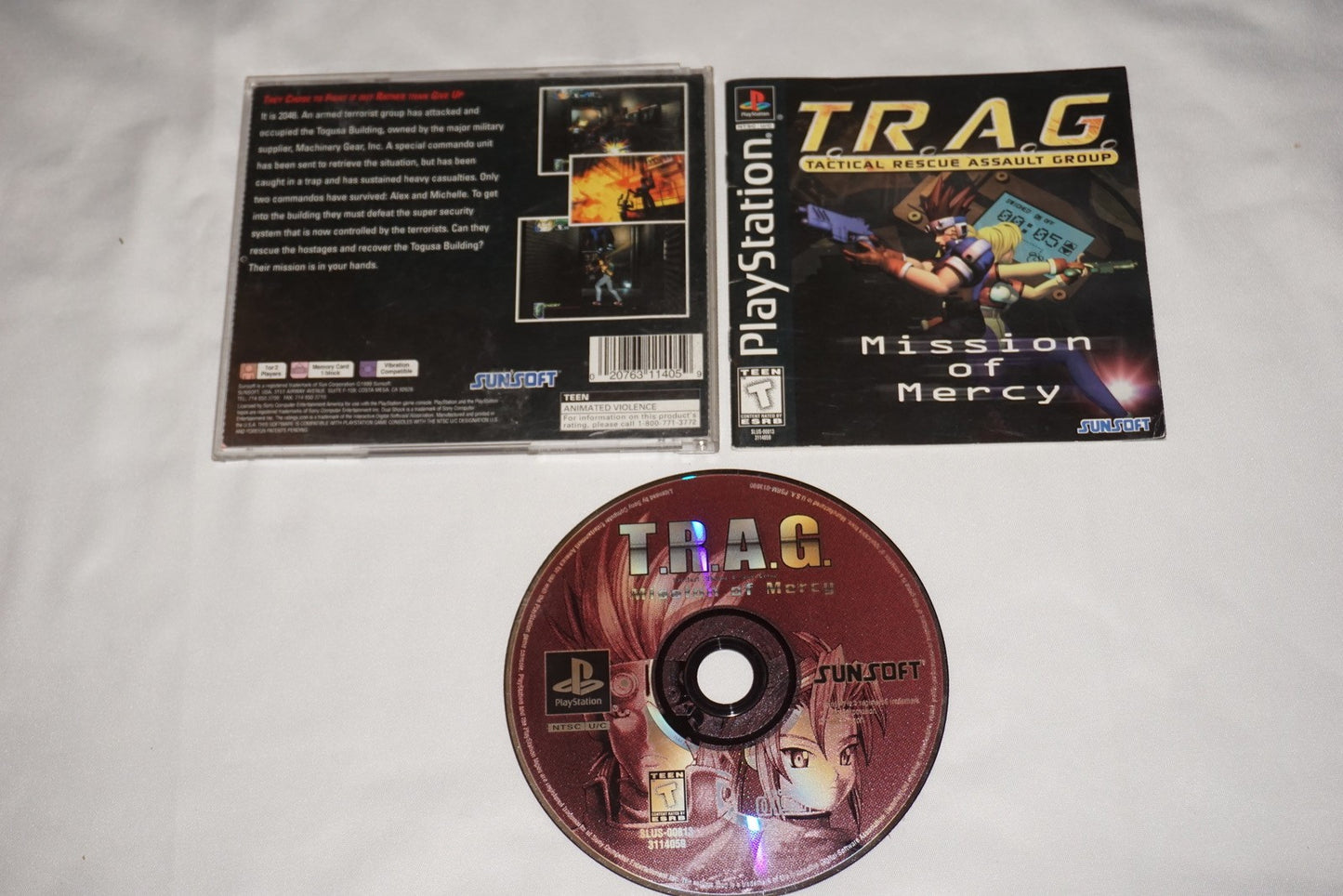 T.R.A.G.: Tactical Rescue Assault Group TRAG (Sony Playstation 1 ps1) Complete