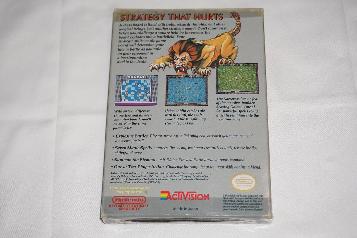 Archon (Nintendo NES) Complete in Box CIB