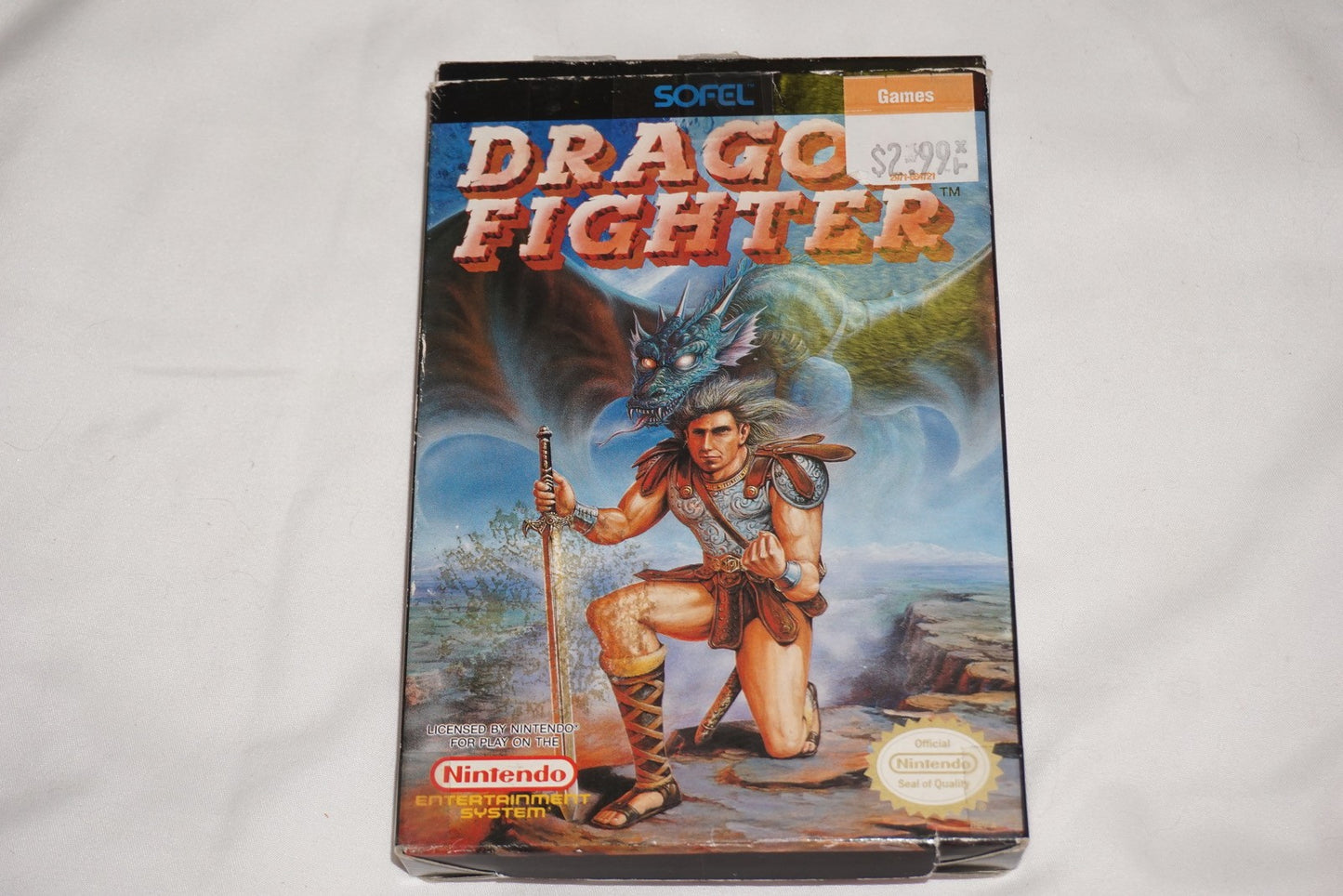 Dragon Fighter (Nintendo NES) Complete in Box CIB