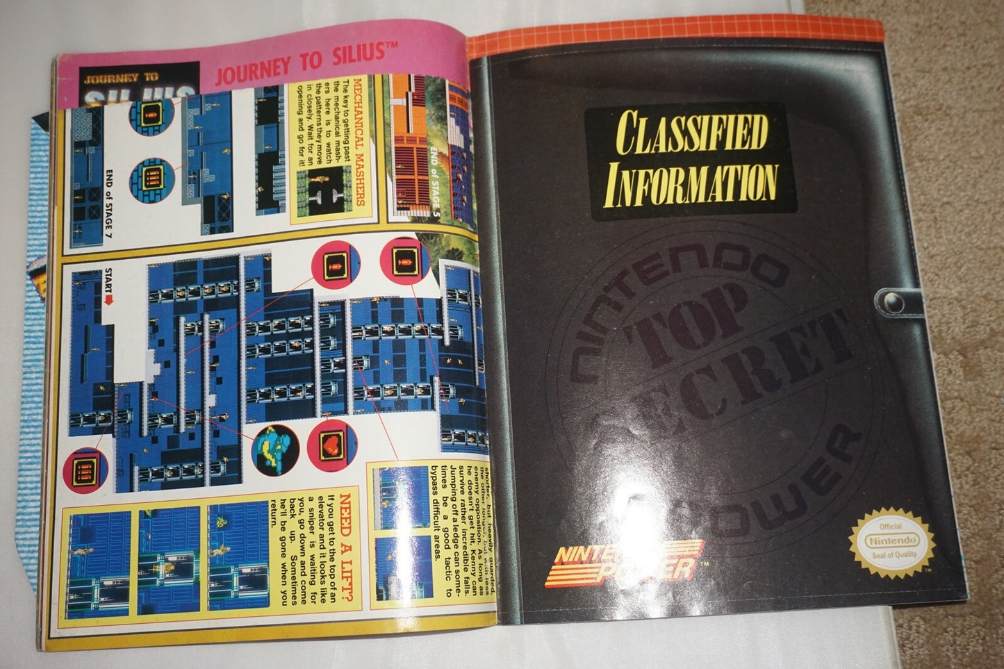 May/June 1990 Super Contra Nintendo Power Magazine #10 Poster Book