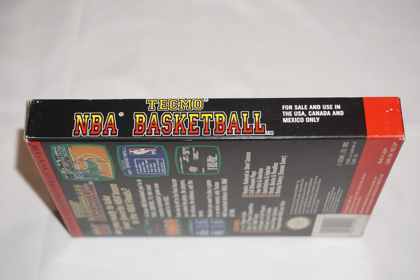 Tecmo NBA Basketball (Nintendo NES) Complete in Box CIB