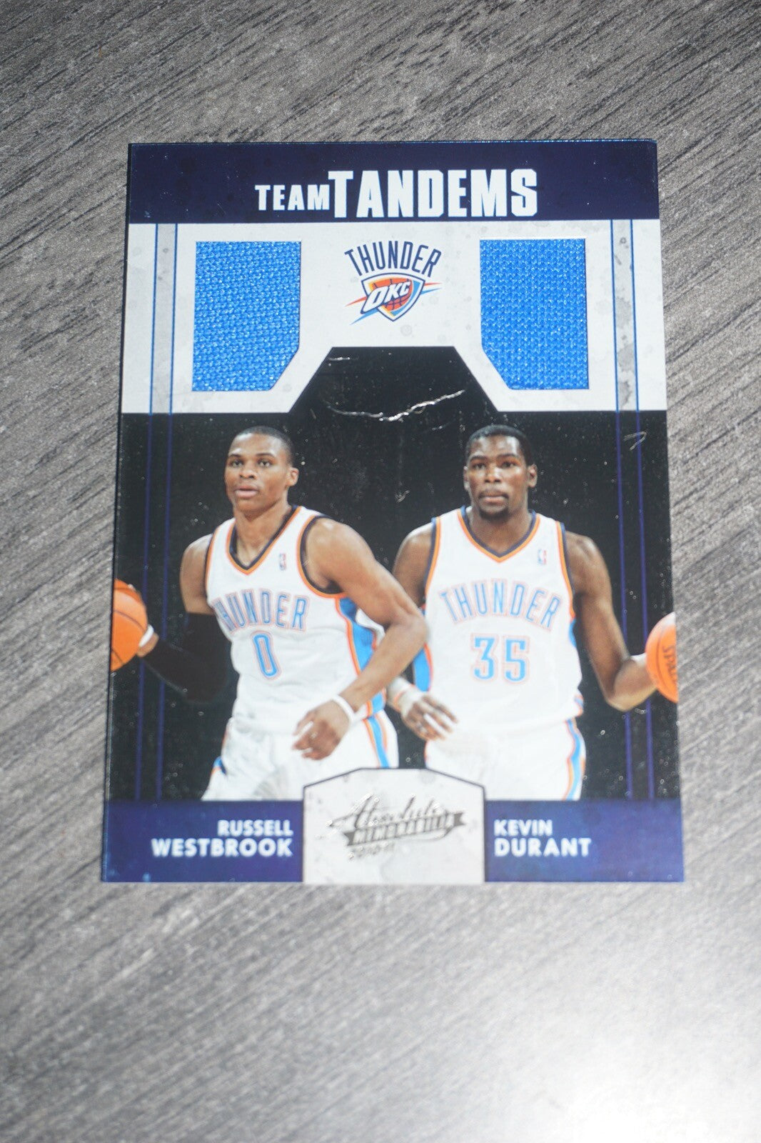 Kevin Durant Russell Westbrook 2010-11 Panini Absolute Team Tandems 035/100
