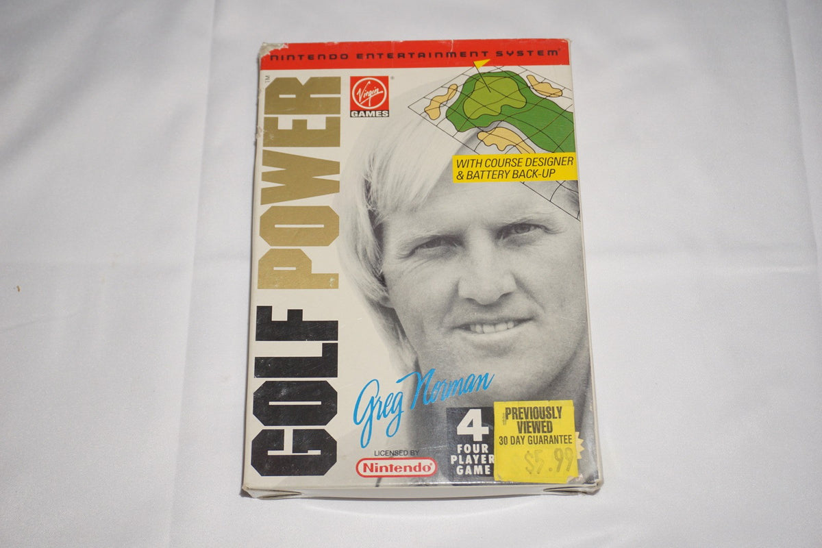 Greg Norman's Golf Power (Nintendo NES) Complete in Box CIB