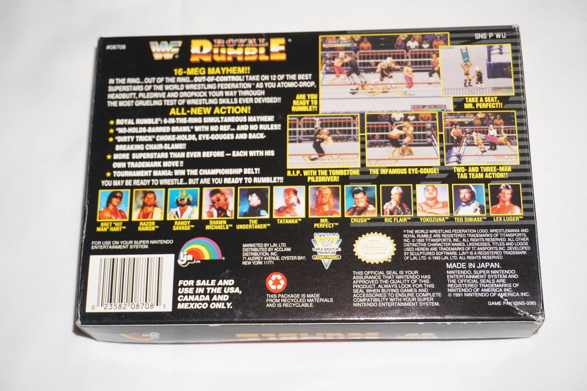 WWF Royal Rumble WWE (Super Nintendo SNES) Complete in Box CIB