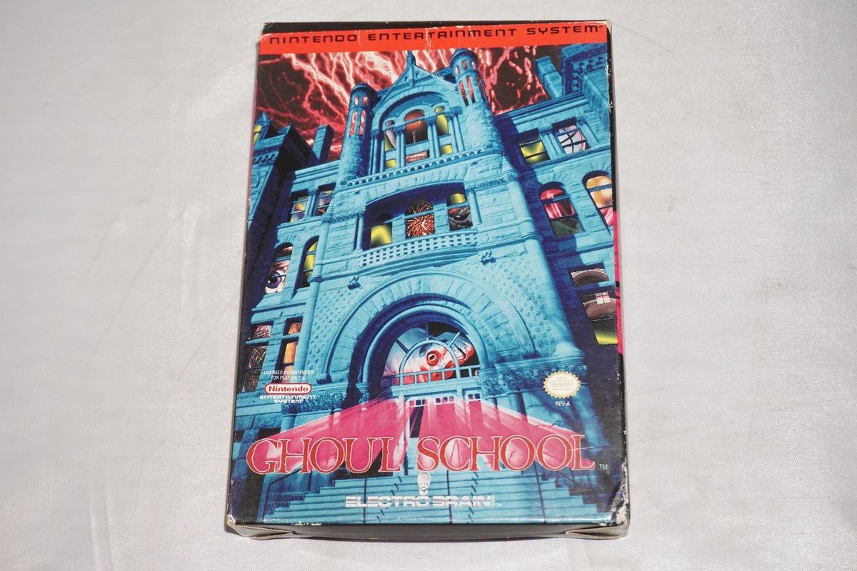 Ghoul School (Nintendo NES) Complete in Box w/ Reg Card CIB