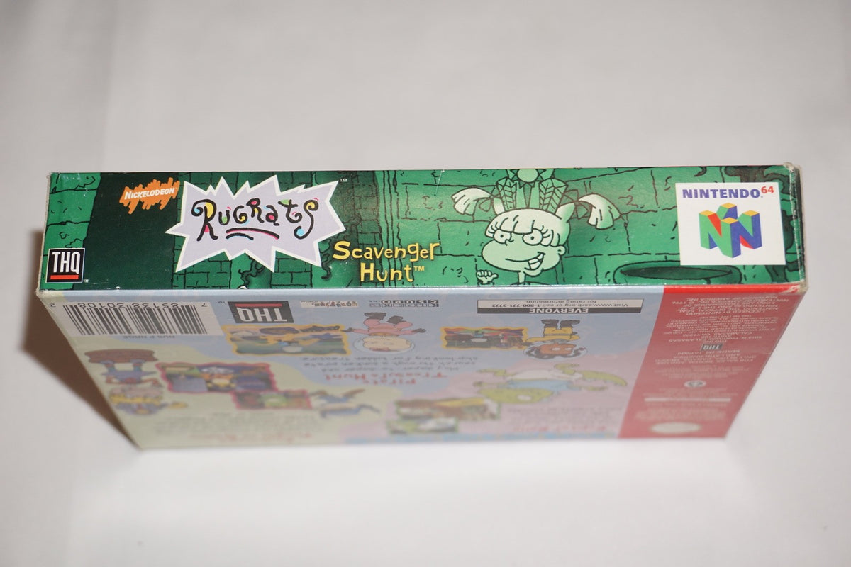 Rugrats Scavenger Hunt (Nintendo 64 N64) Complete in Box w/ Poster CIB