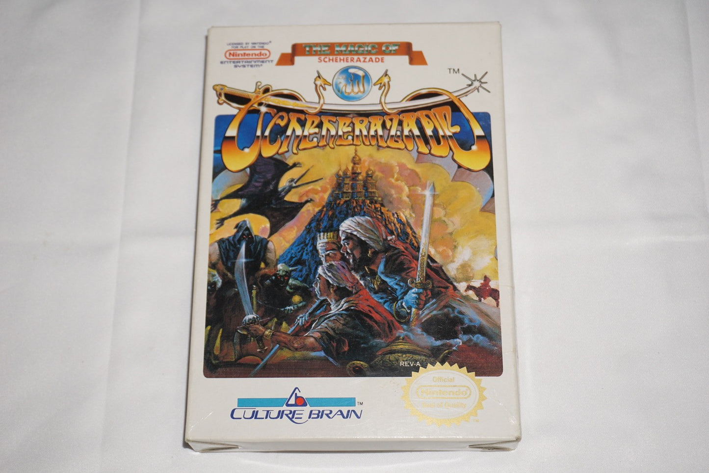 Magic Of Scheherazade (Nintendo NES) Complete in Box w/ Map CIB