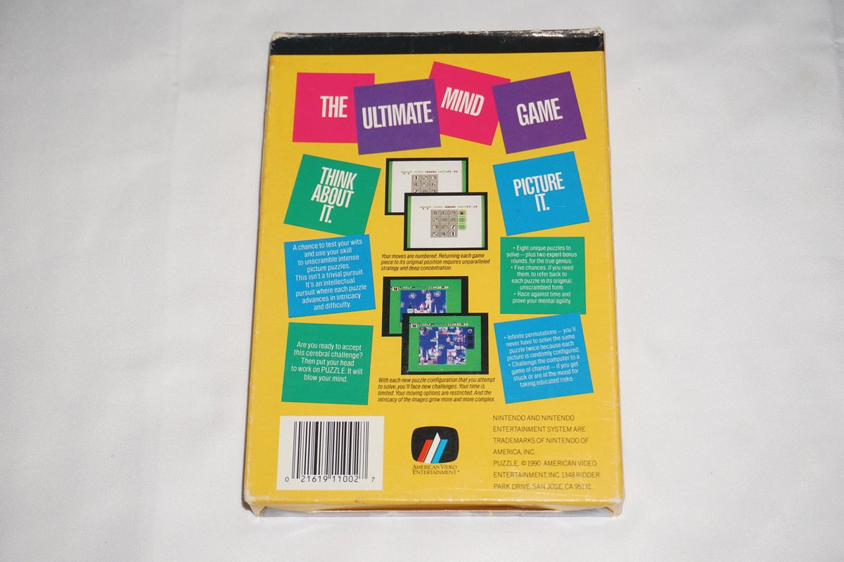 Puzzle AVE American Video (Nintendo NES) Complete in Box CIB