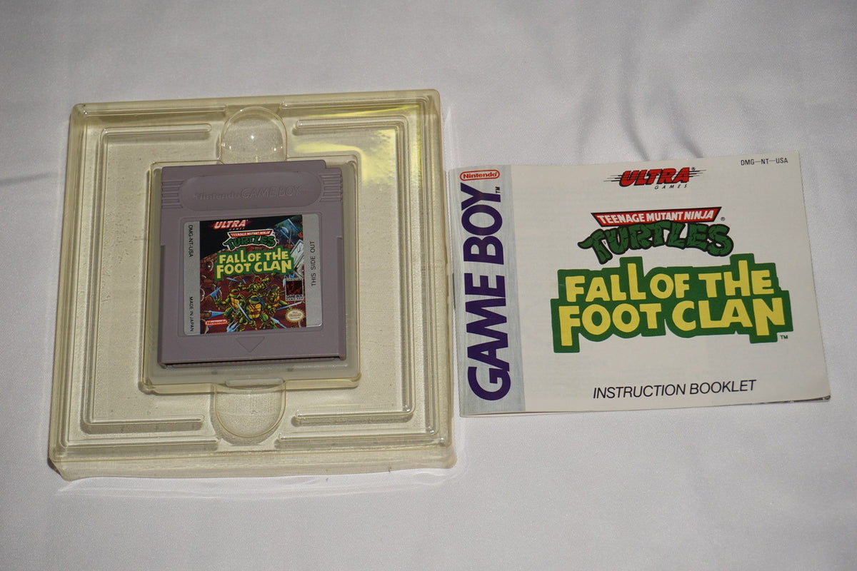 Teenage Mutant Ninja Turtles Fall of Foot Clan Game Boy Gameboy Complete CIB