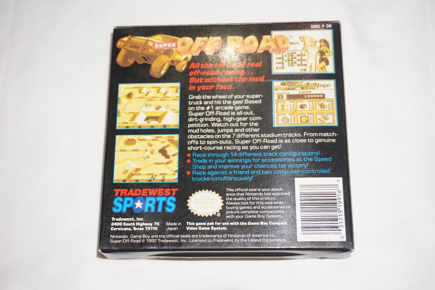 Super Off Road (Nintendo Game Boy Gameboy) Complete in Box CIB