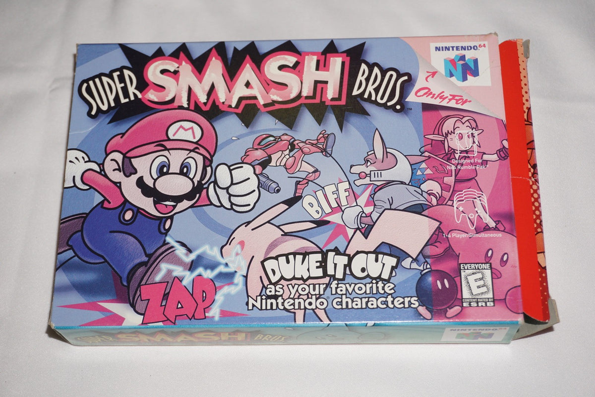Super Smash Bros (Nintendo 64 N64) Complete in Box CIB Authentic