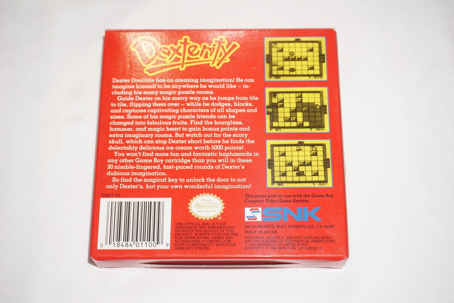 Dexterity (Nintendo Game Boy Gameboy) Complete in Box CIB