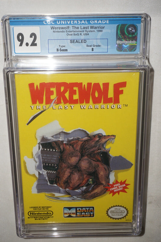 Werewolf Last Warrior (Nintendo NES) CGC 9.2 B NEW Sealed