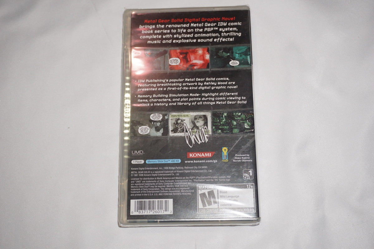 Metal Gear Solid: Digital Graphic Novel (Sony PSP Portable) NEW Sealed