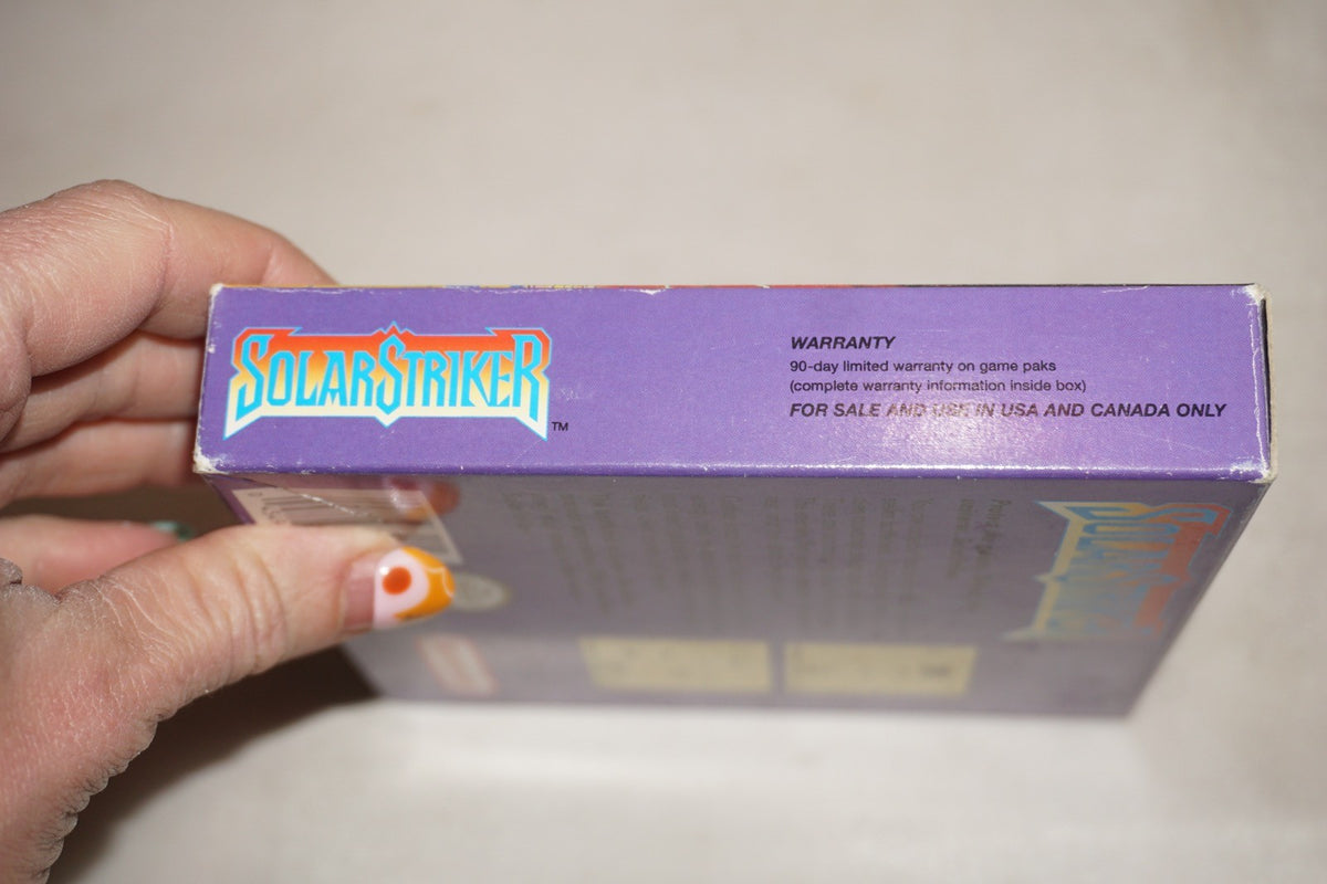 Solar Striker (Nintendo Gameboy Game Boy GB) Complete CIB Authentic
