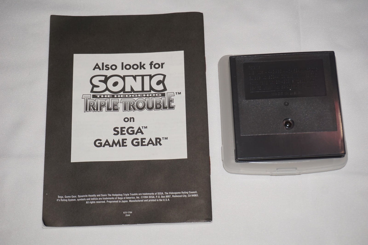Dynamite Headdy (Sega Game Gear) Complete in Box