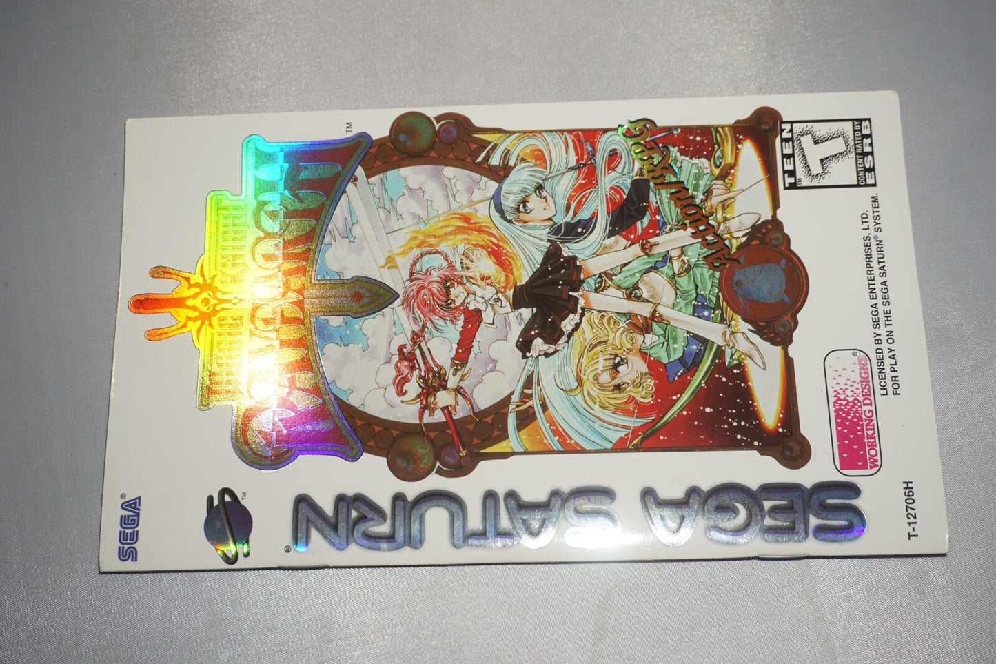 Magic Knight Rayearth (Sega Saturn) Complete w/ Reg Card & Stickers Fuu Disk