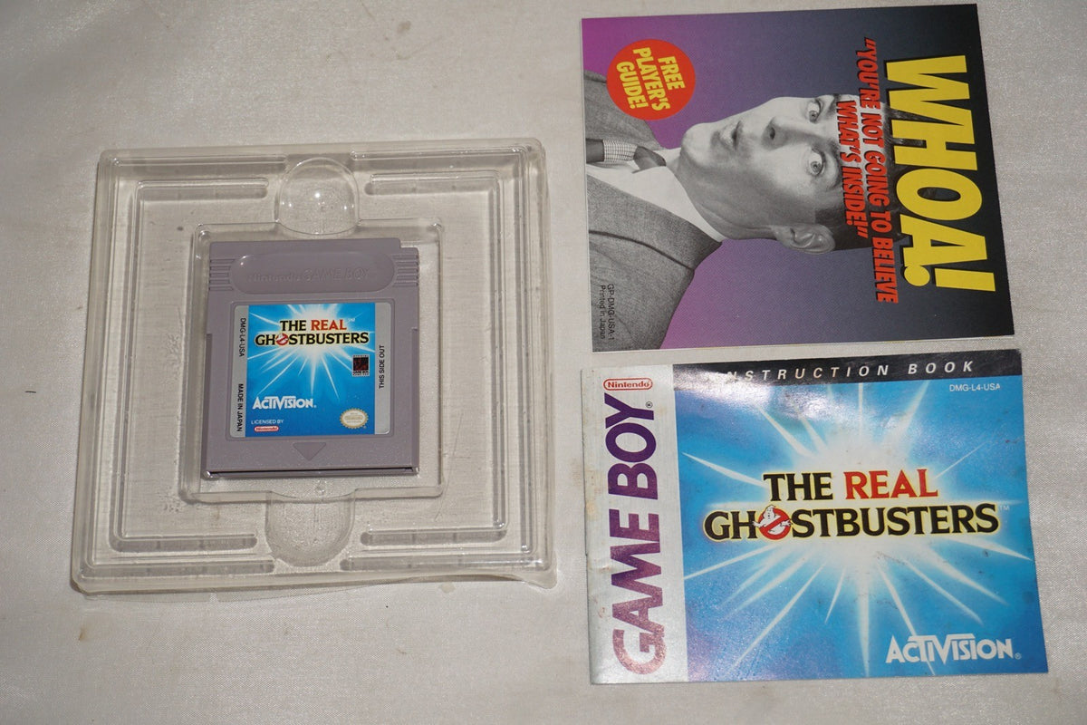 Real Ghostbusters (Nintendo Gameboy Game Boy GB) Complete CIB Authentic