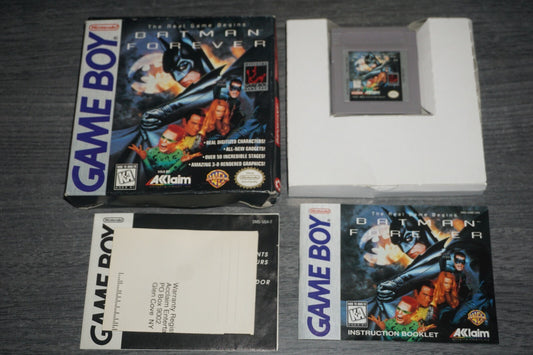 Batman Forever (Nintendo Gameboy Boy GB) Complete In Box w/ Reg