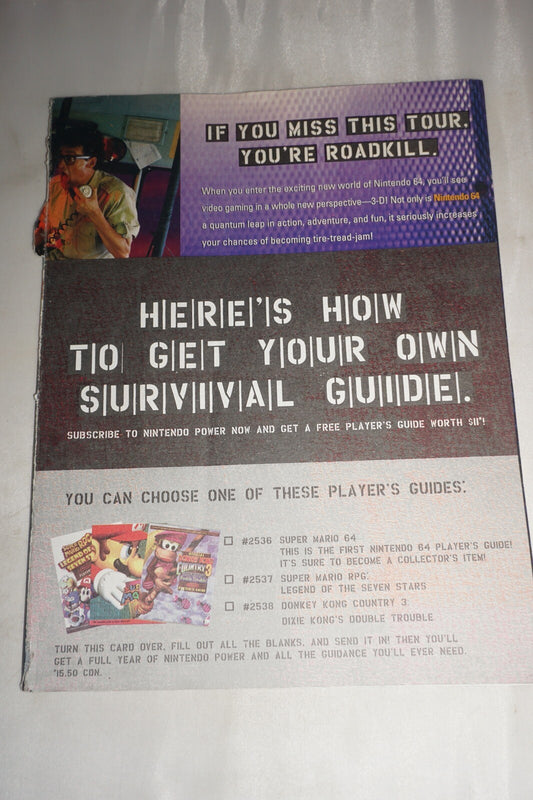 Nintendo Power Vol 93 Mario Kart 64 Magazine #3 Poster
