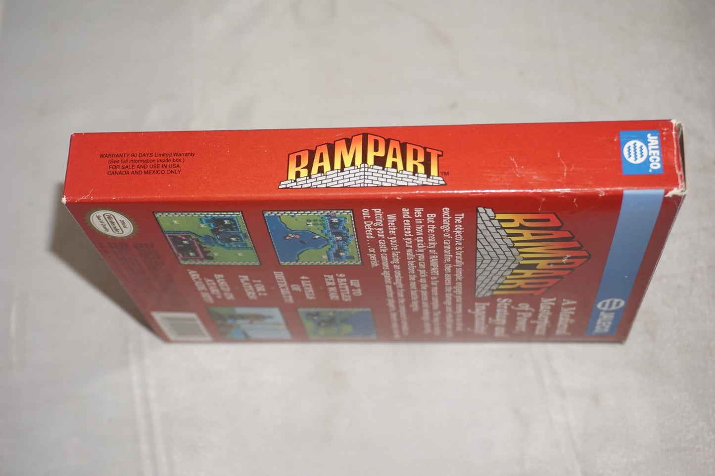 Rampart (Nintendo NES) Complete in Box w/ Reg Card CIB