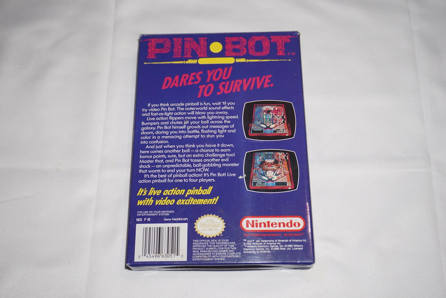 PinBot (Nintendo NES) Complete in Box CIB