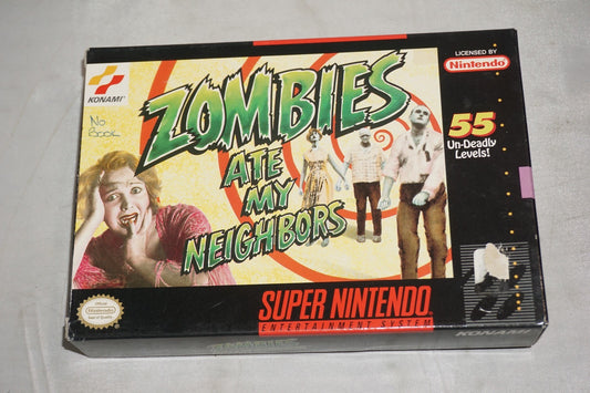 Zombies Ate My Neighbors (Super Nintendo SNES) Complete in Box CIB