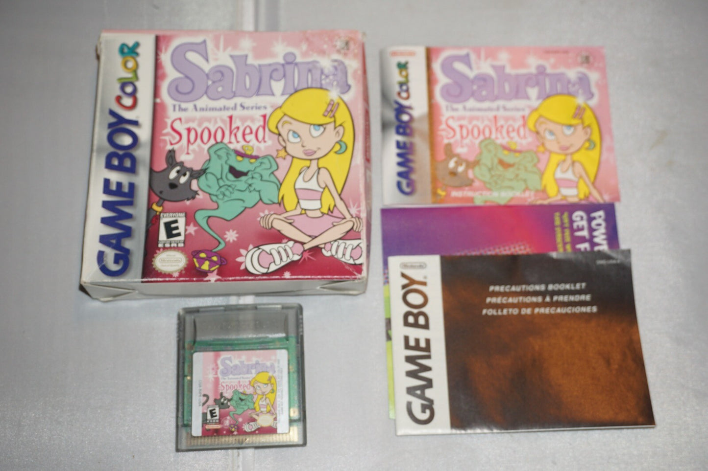 Sabrina The Animated Series Spooked (Gameboy Game Boy Color) Complete in Box CIB