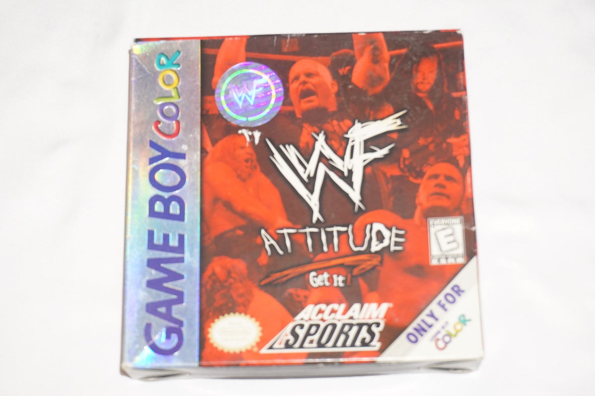 WWF Attitude WWE (Nintendo Game Boy Color GameBoy) Complete CIB