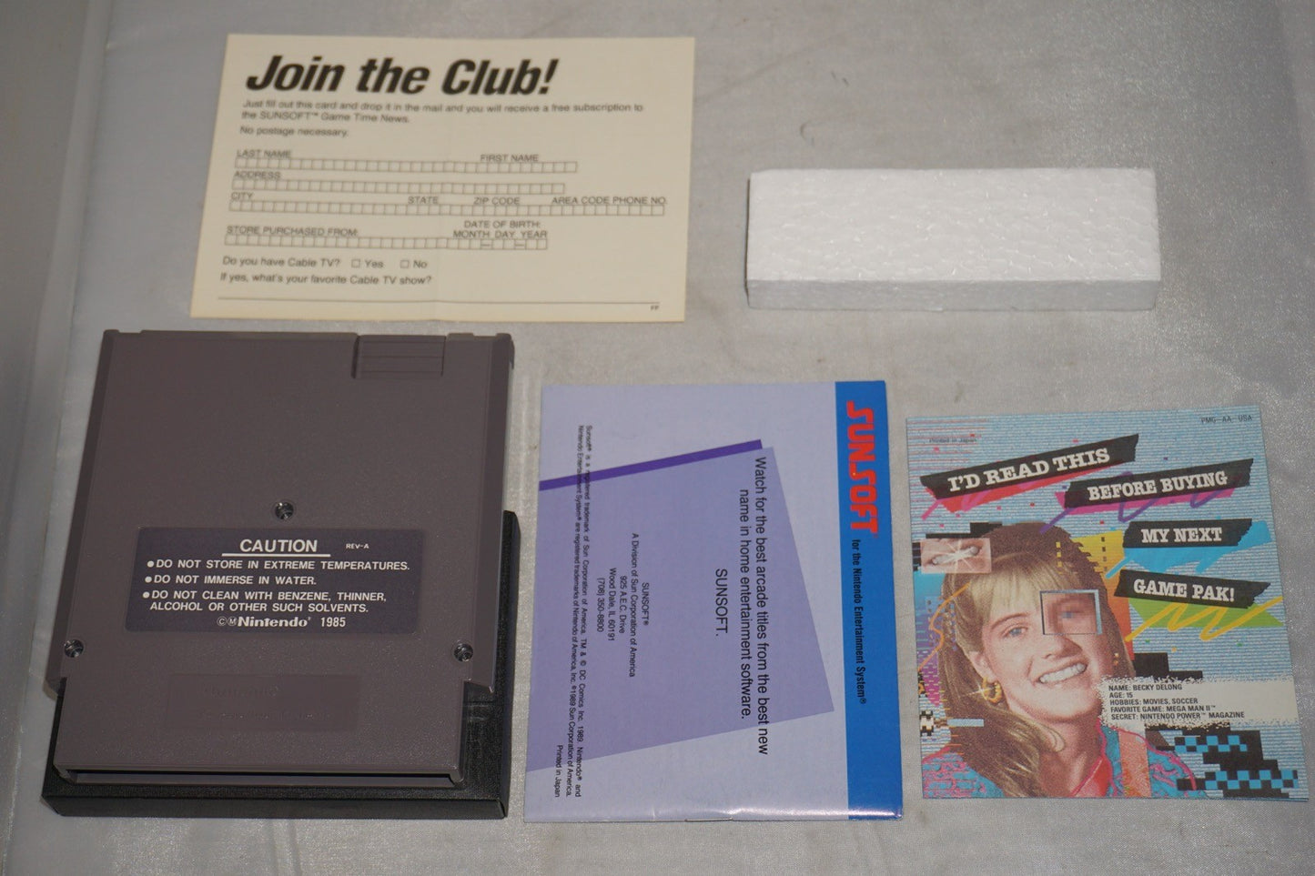 Batman (Nintendo NES) Complete in Box w/ Reg Card CIB