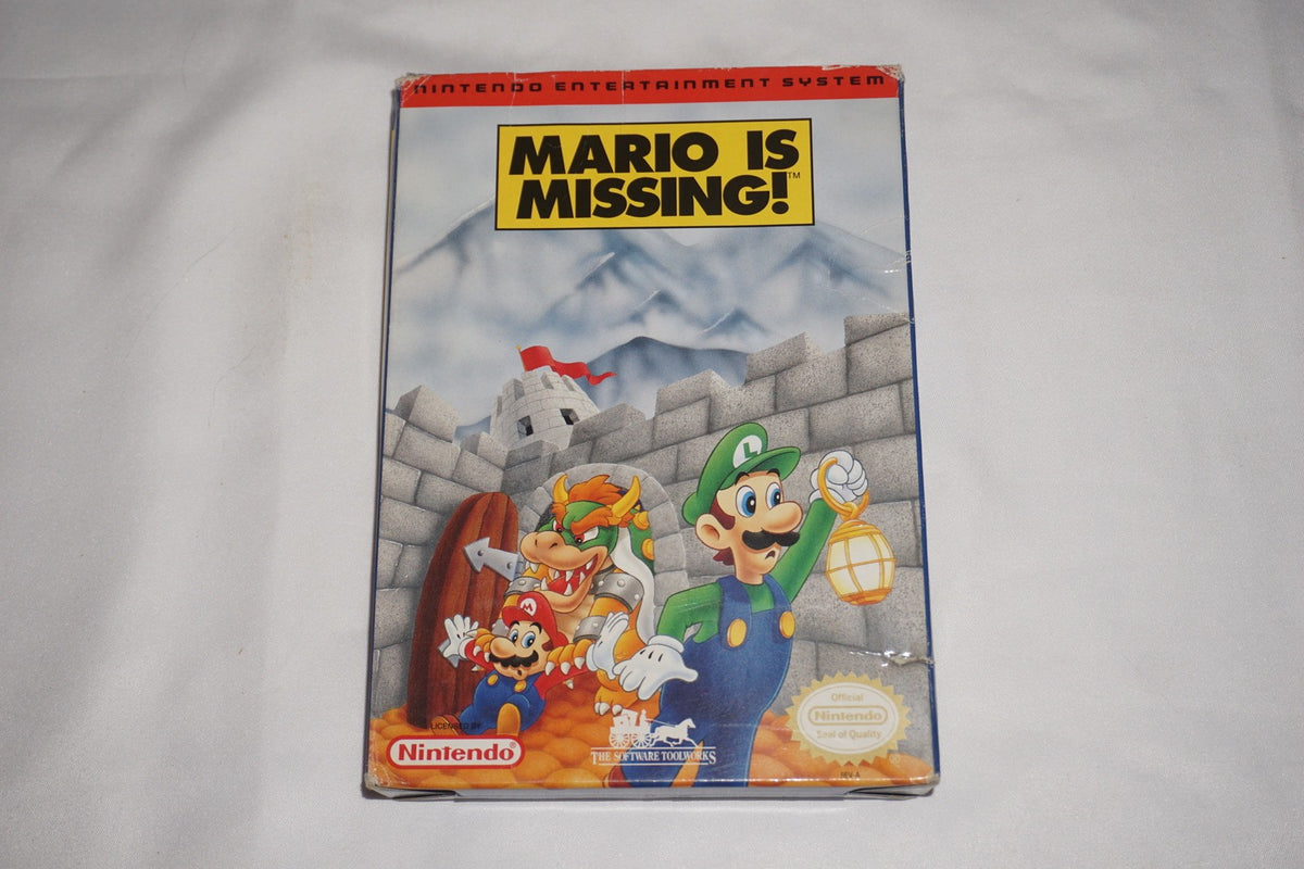 Mario is Missing (Nintendo NES) Complete in Box CIB