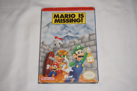 Mario is Missing (Nintendo NES) Complete in Box CIB