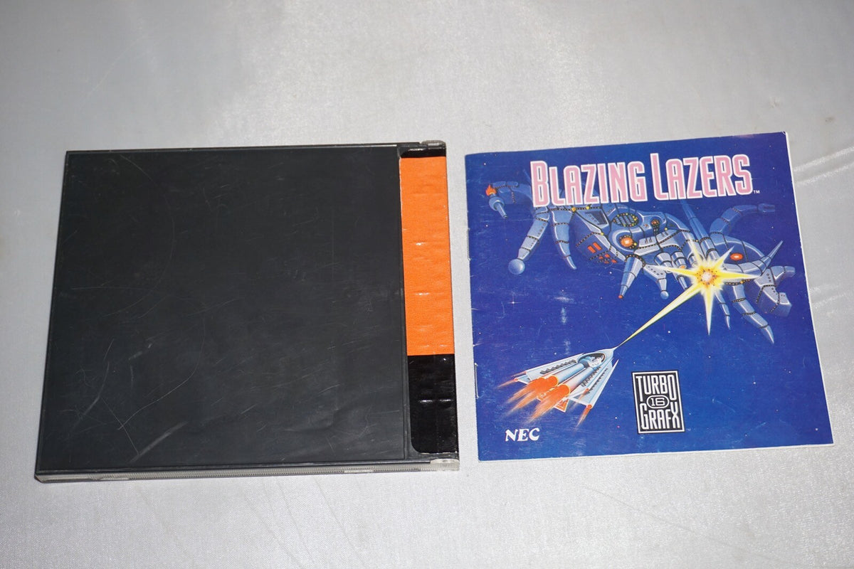 Blazing Lazers (Turbo Grafx 16 Turbografx tg16) Case & Manual ONLY NO GAME