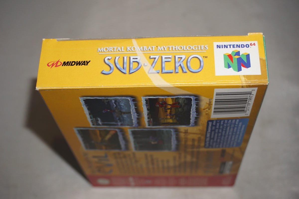 Mortal Kombat Mythologies Sub-Zero (Nintendo 64 N64) Complete Poster Reg CIB