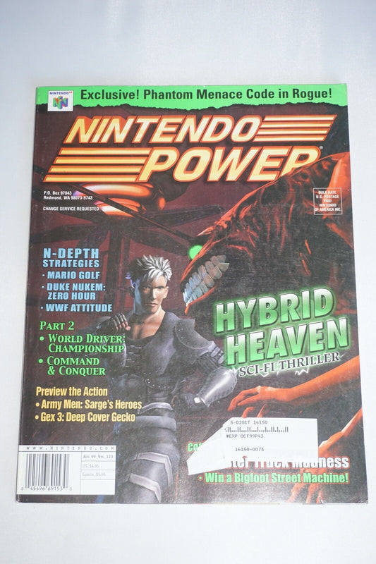 Nintendo Power Vol 123 Hybrid Heaven Magazine #2 Poster Comic Album