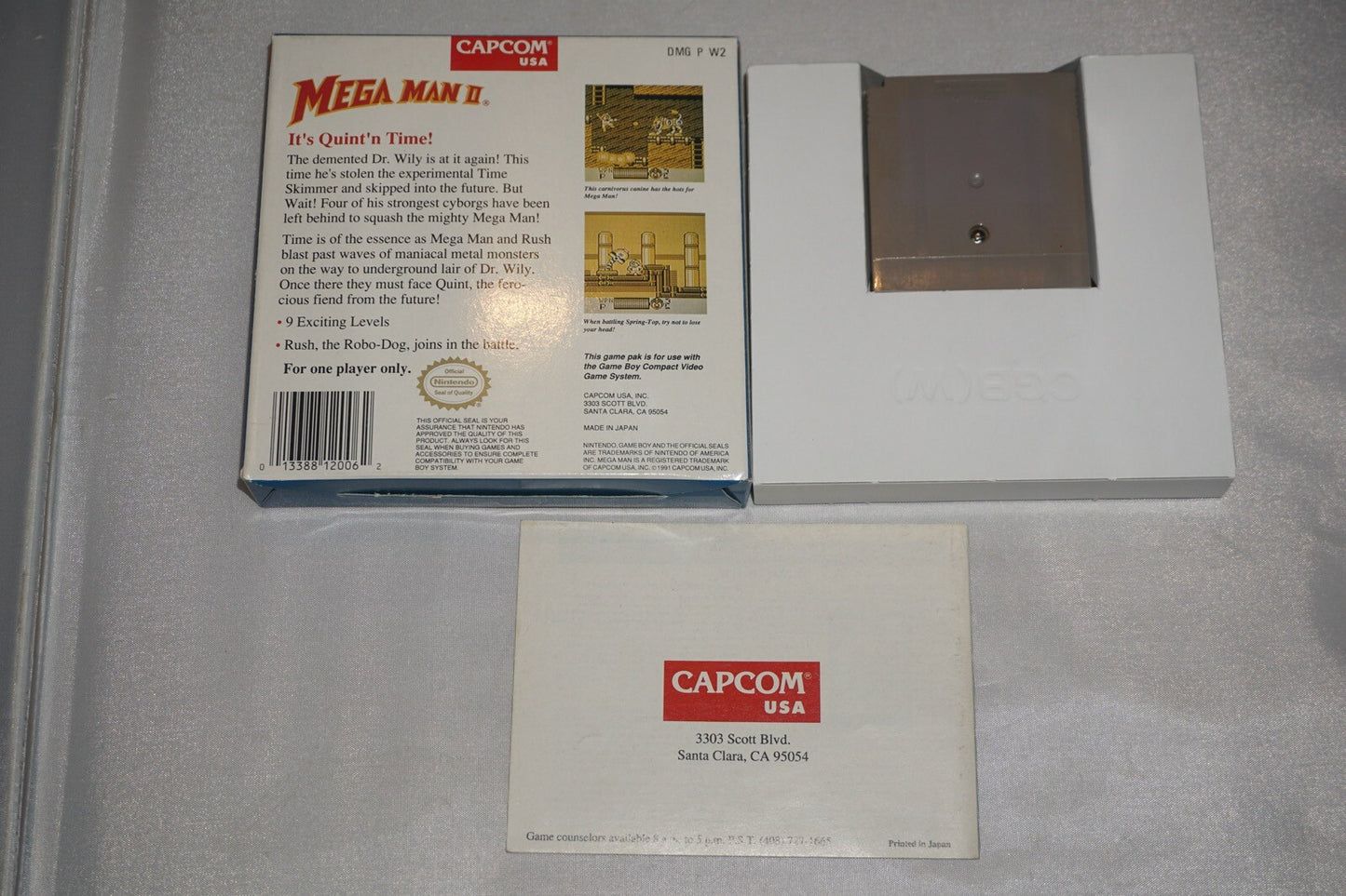 Mega Man II 2 (Nintendo Gameboy Game Boy) Complete CIB