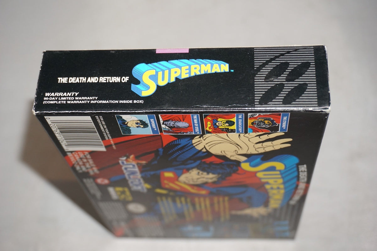 Death And Return Of Superman (Super Nintendo SNES) Complete in Box CIB