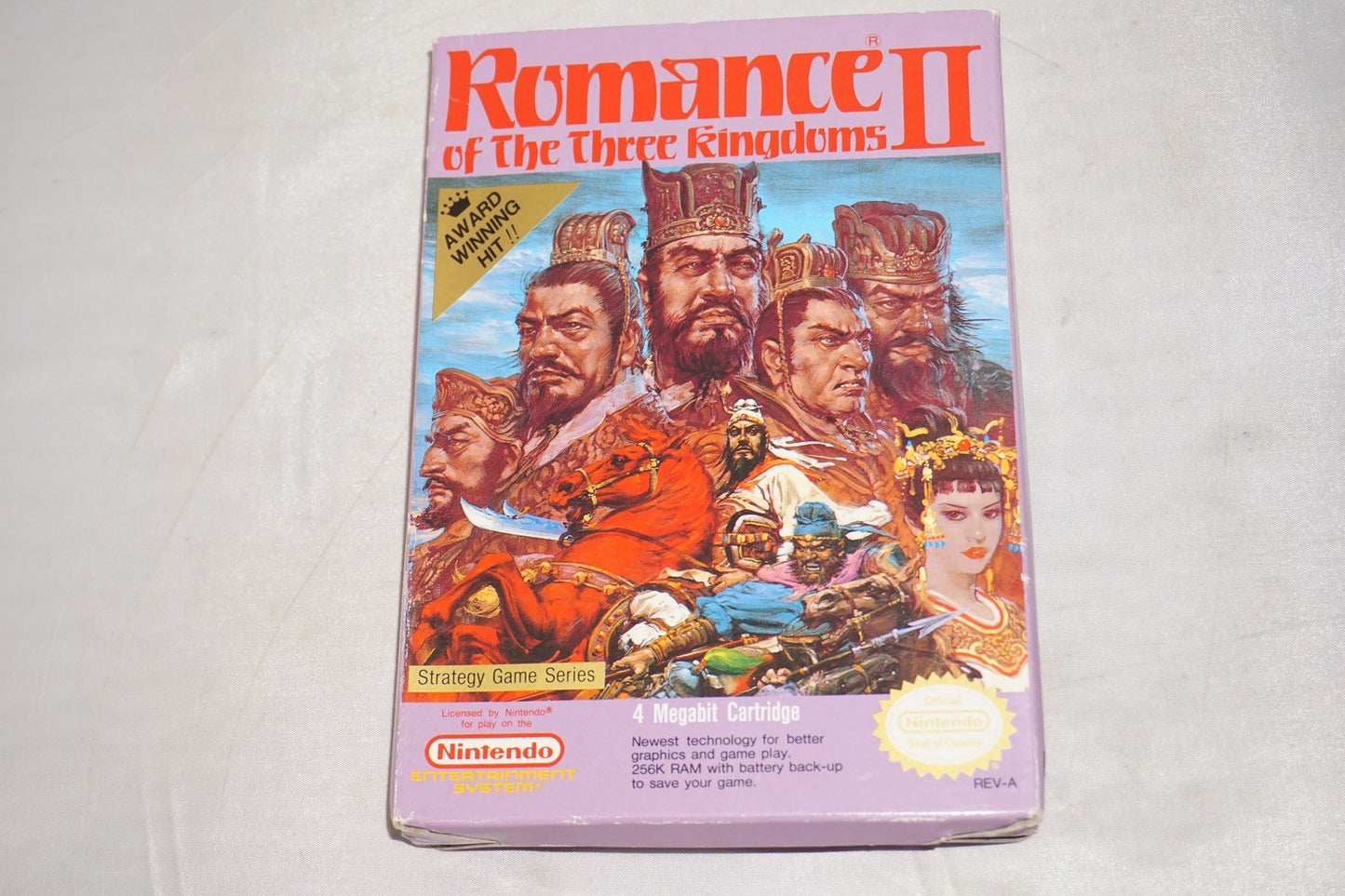 Romance of the Three Kingdoms II 2 (Nintendo NES) Complete in Box CIB