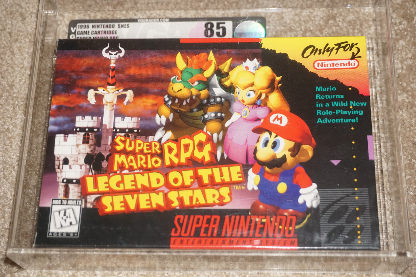 Super Mario Rpg (Super Nintendo SNES) VGA 85 NM+ NEW Factory Sealed
