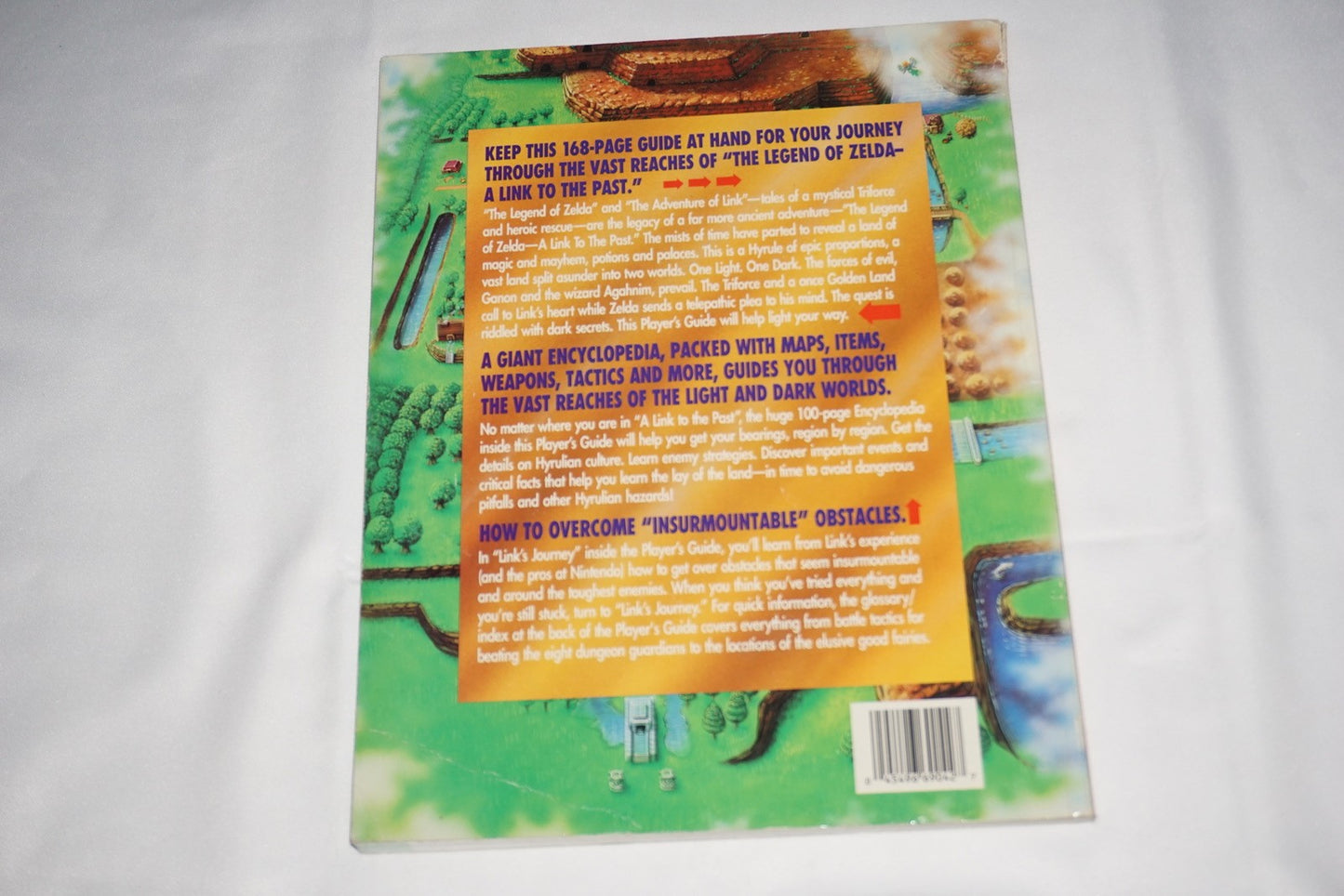 Legend of Zelda A Link To The Past Player's Strategy Guide SNES w/ Chart