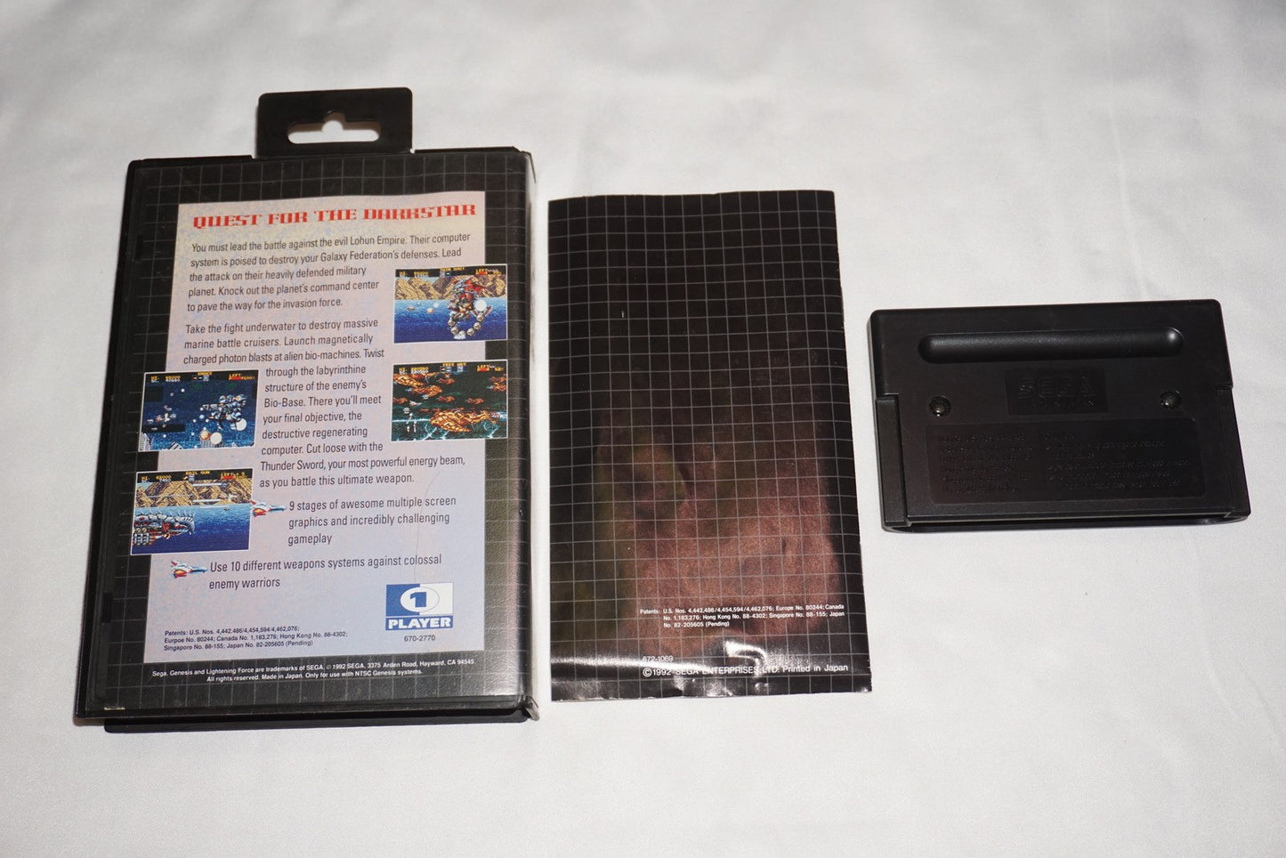 Lightening Force: Quest for the Darkstar (Sega Genesis) Complete