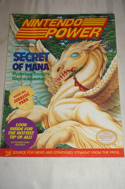 Nintendo Power Vol 54 Secret of Mana Magazine #2 Poster Cards