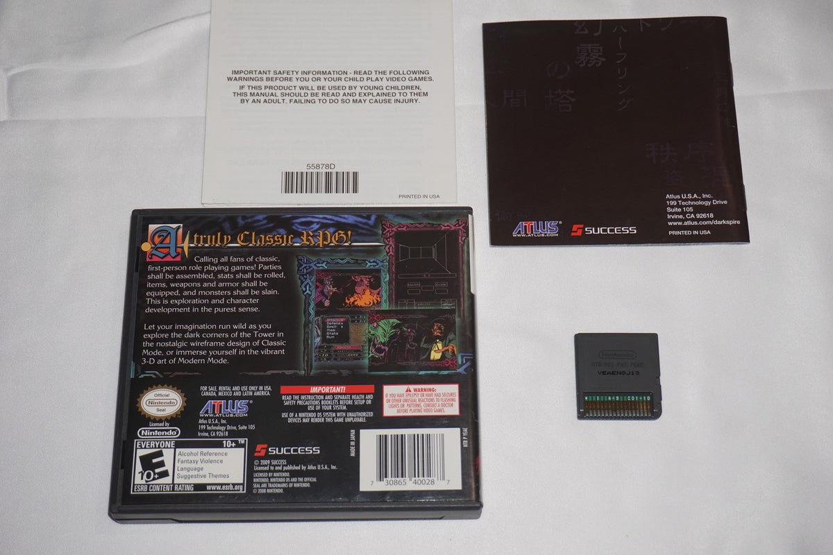 Dark Spire (Nintendo DS) Complete Authentic